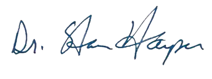 Image of a signature that says Dr. Stanley Harper